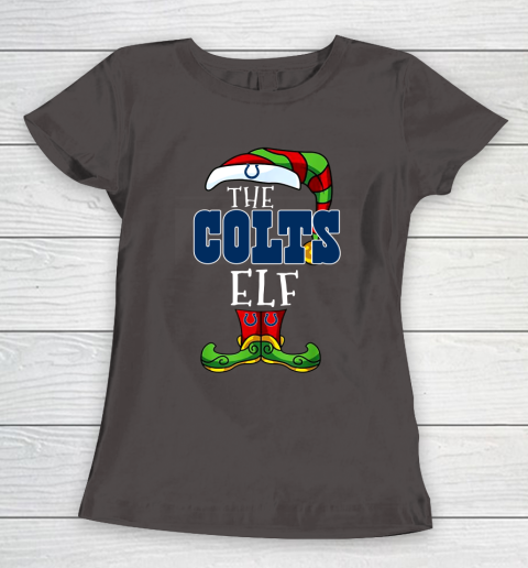 Indianapolis Colts Christmas ELF Funny NFL Women's T-Shirt 7