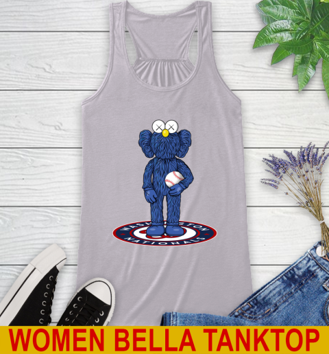 MLB Baseball Washington Nationals Kaws Bff Blue Figure Shirt Racerback Tank 5