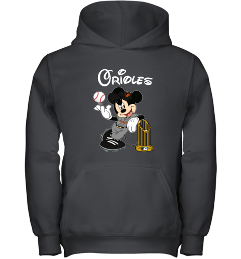 Baltimore Orioles Mickey Taking The Trophy Mlb 2018 Youth Hoodie