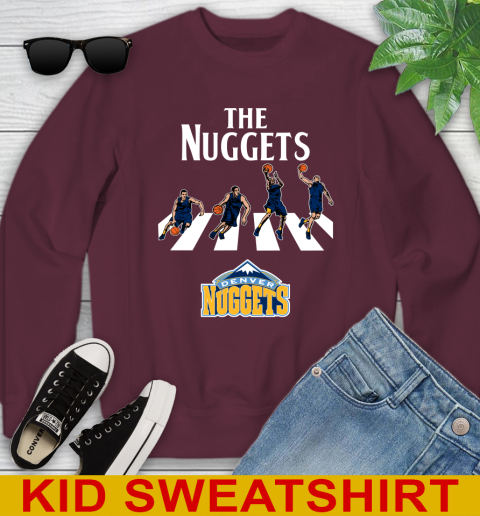 NBA Basketball Denver Nuggets The Beatles Rock Band Shirt Youth Sweatshirt 4
