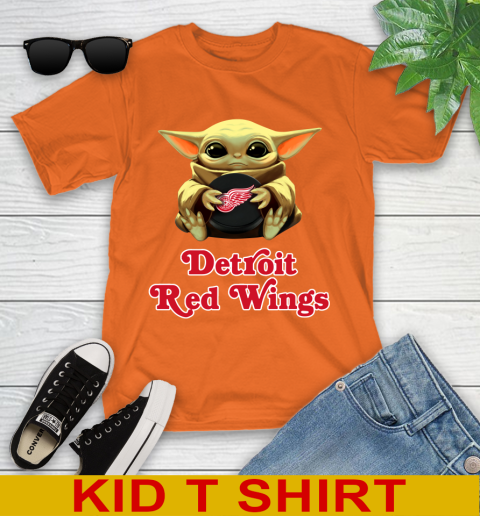 NHL Hockey Detroit Red Wings Star Wars Baby Yoda Shirt 107