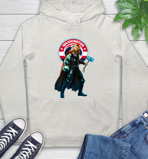 NBA Thor Avengers Endgame Basketball Washington Wizards Hoodie 12