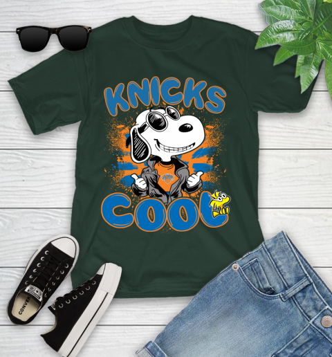 NBA Basketball New York Knicks Cool Snoopy Shirt Youth T-Shirt 4