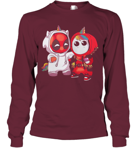 Deadpool Unicorn Long Sleeve - Cheap T shirts Online Shopping