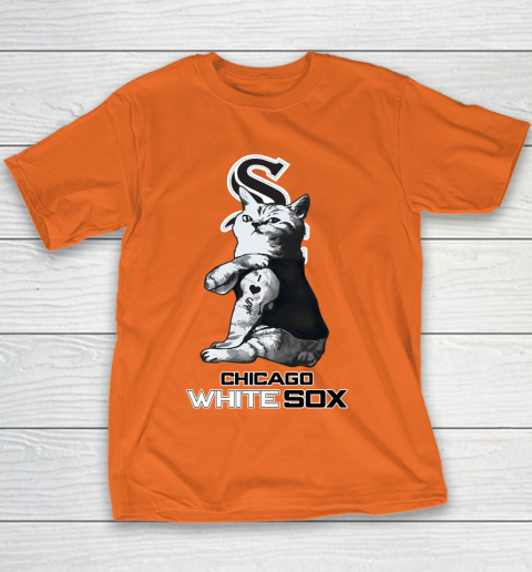 MLB Baseball My Cat Loves Chicago White Sox Youth T-Shirt 4