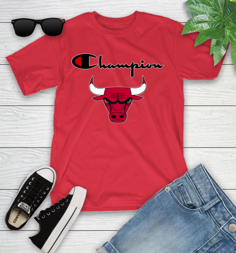 NBA Basketball Chicago Bulls Champion Shirt Youth T-Shirt 8