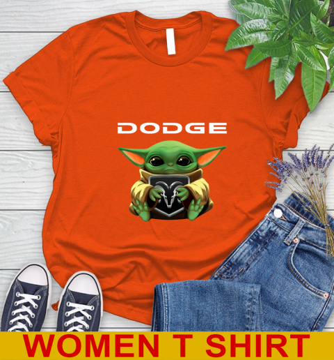 Star Wars Baby Yoda Hugs Dodge Car Shirt 87