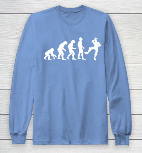 Fortnite Tshirt Human Evolution Take That L Emote Dance Long Sleeve T-Shirt 8