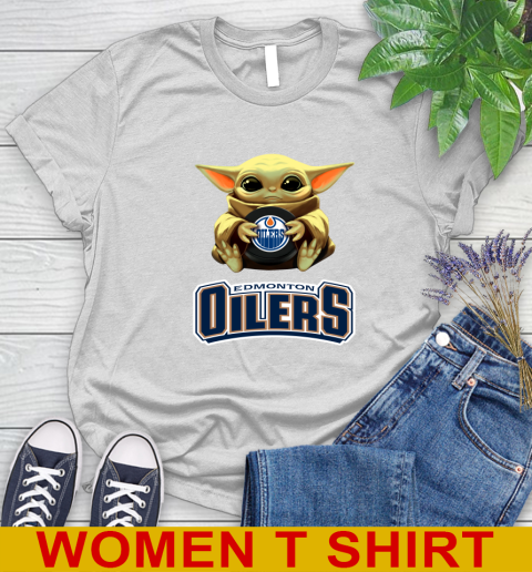 NHL Hockey Edmonton Oilers Star Wars Baby Yoda Shirt 89