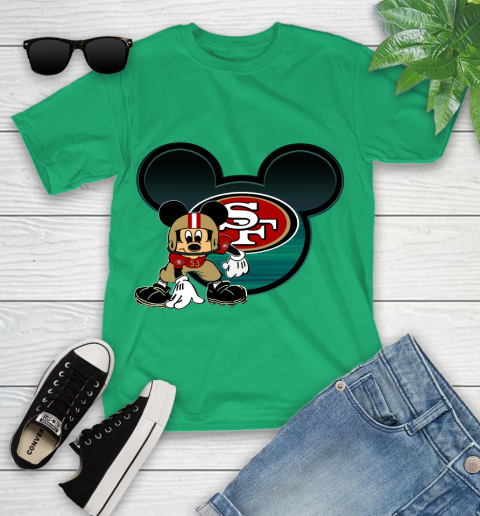 NFL San Francisco 49ers Mickey Mouse Disney Football T Shirt Youth T-Shirt 6