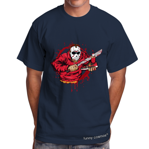 Air Jordan 1 CNY Matching Sneaker Shirt Jason Voorhees Red And Black Sneaker Black Shirt