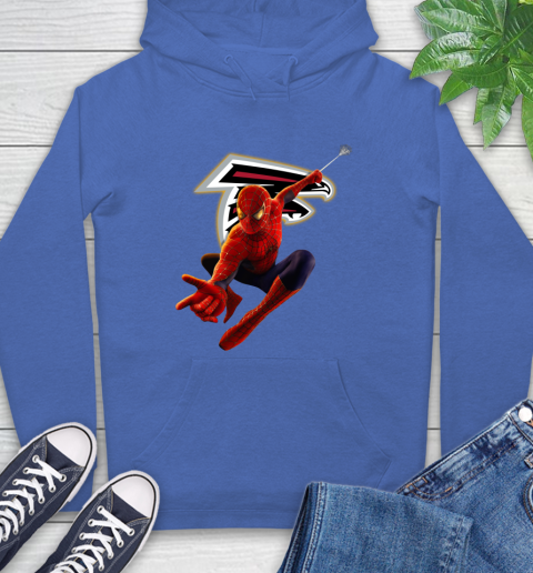 NFL Spider Man Avengers Endgame Football Atlanta Falcons Hoodie 9