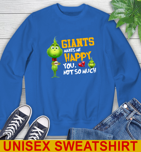 MLB San Francisco Giants Makes Me Happy You Not So Much Grinch Baseball Sports Sweatshirt 11