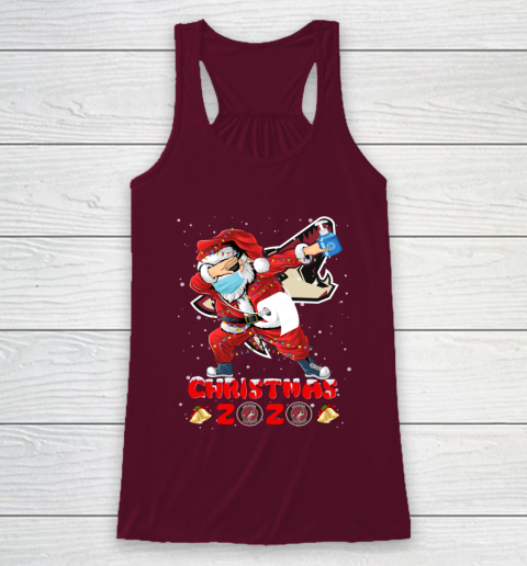 Arizona Coyotes Funny Santa Claus Dabbing Christmas 2020 NHL Racerback Tank 2