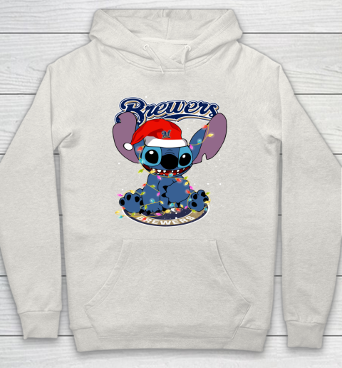Milwaukee Brewers MLB noel stitch Baseball Christmas Hoodie 8