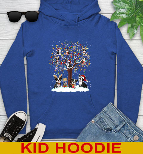 Boston terrier dog pet lover light christmas tree shirt 137