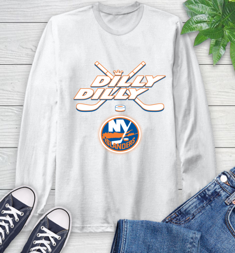 NHL New York Islanders Dilly Dilly Hockey Sports Long Sleeve T-Shirt