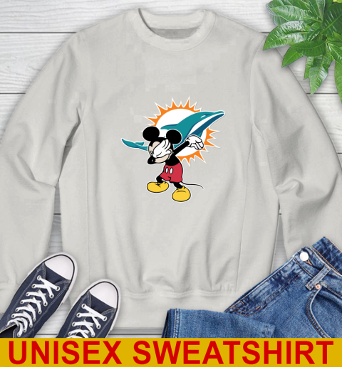 Miami Dolphins NFL Football Dabbing Mickey Disney Sports Sweatshirt 12