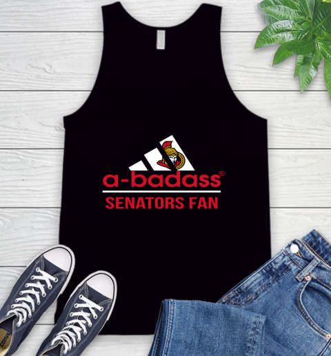 NHL A Badass Ottawa Senators Fan Adidas Hockey Sports Tank Top