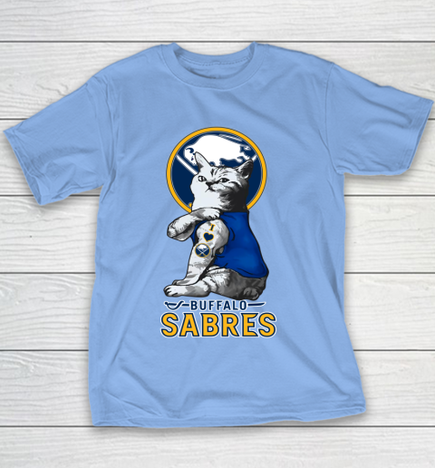 NHL My Cat Loves Buffalo Sabres Hockey Youth T-Shirt 8