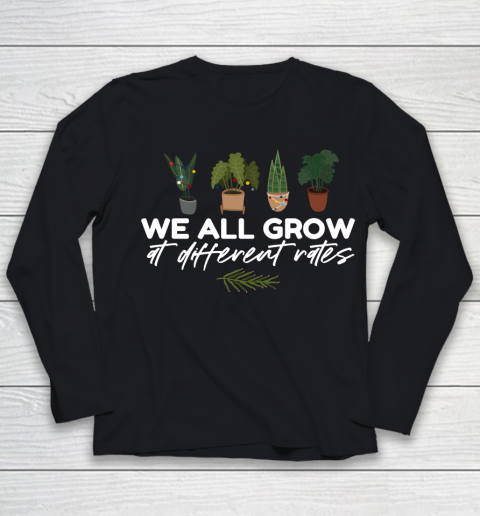 We All Grow At Different Rates, Special Education Teacher Autism Awareness Youth Long Sleeve