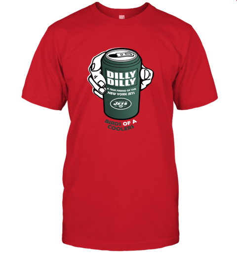 Bud Light Dilly Dilly! New York Jets Birds Of A Cooler Unisex Jersey Tee