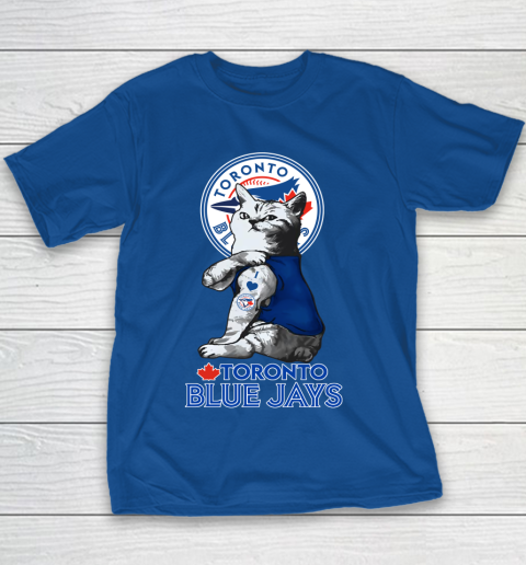 MLB Baseball My Cat Loves Toronto Blue Jays Youth T-Shirt 6