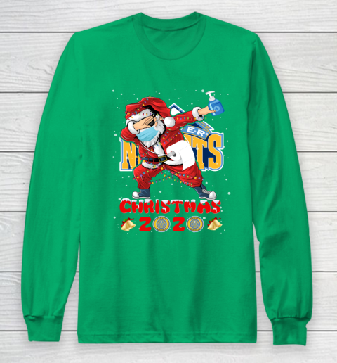 Denver Nuggets Funny Santa Claus Dabbing Christmas 2020 NBA Long Sleeve T-Shirt 4