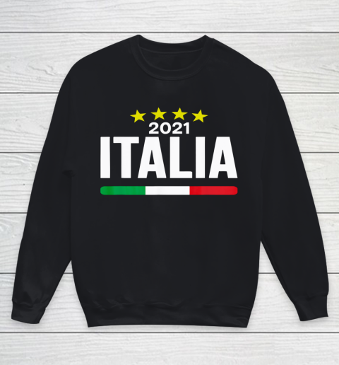 Italia Football Soccer Italian Flag 2021 Youth Sweatshirt