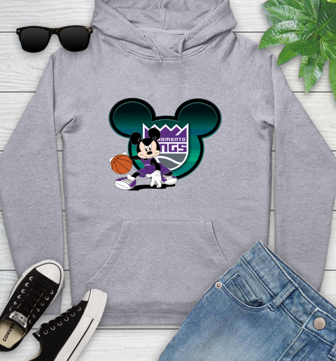 NBA Sacramento Kings Mickey Mouse Disney Basketball Youth Hoodie 6