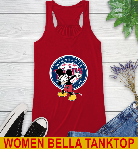 Minnesota Twins MLB Baseball Dabbing Mickey Disney Sports Racerback Tank 6