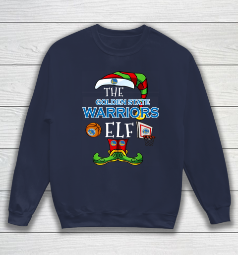 Golden State Warriors Christmas ELF Funny NBA Sweatshirt 2