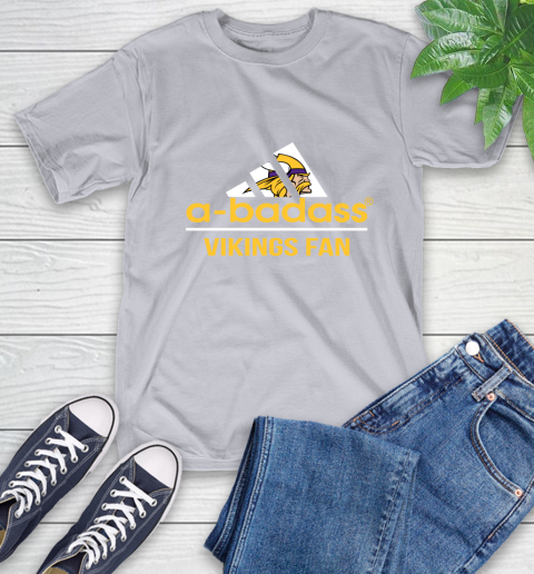 NFL A Badass Minnesota Vikings Fan Adidas Football Sports T-Shirt 6