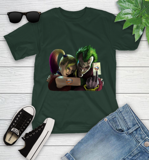 New York Islanders NHL Hockey Joker Harley Quinn Suicide Squad Youth T-Shirt 5