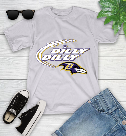 NFL Baltimore Ravens Dilly Dilly Football Sports Youth T-Shirt 4