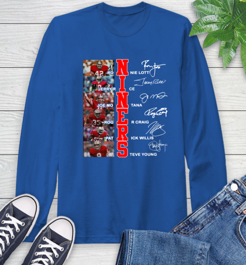 Niners Player Name And Signature San Francisco 49ers Shirts 64