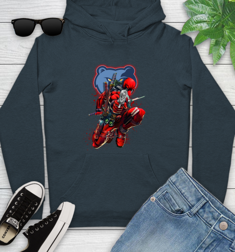 NBA Deadpool Marvel Comics Sports Basketball Memphis Grizzlies Youth Hoodie 8