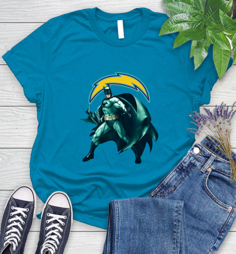 NFL Batman Football Sports Los Angeles Chargers Women's T-Shirt 7