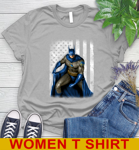 Golden State Warriors NBA Basketball Batman DC American Flag Shirt Women's T-Shirt 5