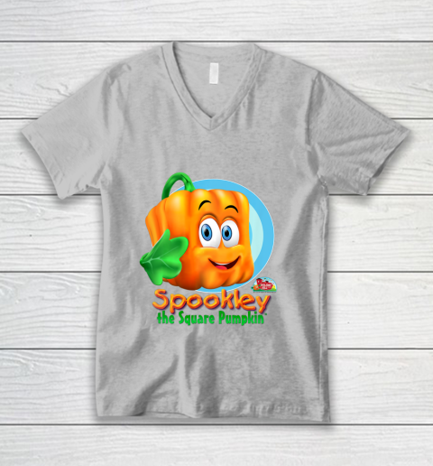 Spookley the Square Pumpkin Character V-Neck T-Shirt 4