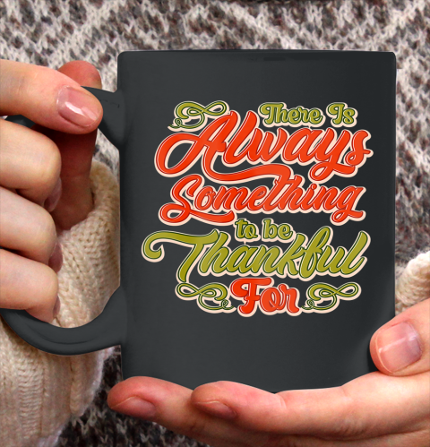 Retro Thankful Grateful Blessed Fall Thanksgiving Ceramic Mug 11oz
