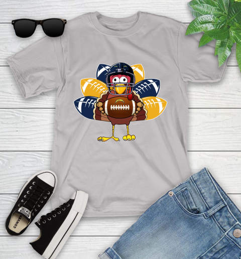 San Diego Chargers Turkey Thanksgiving Day Youth T-Shirt 12
