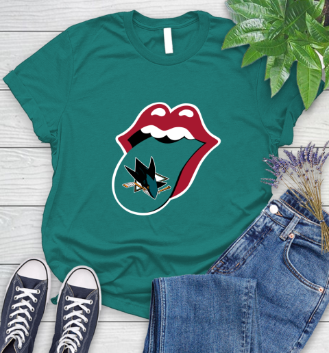 San Jose Sharks NHL Hockey Lips I Root For My Team Adoring Fan 102