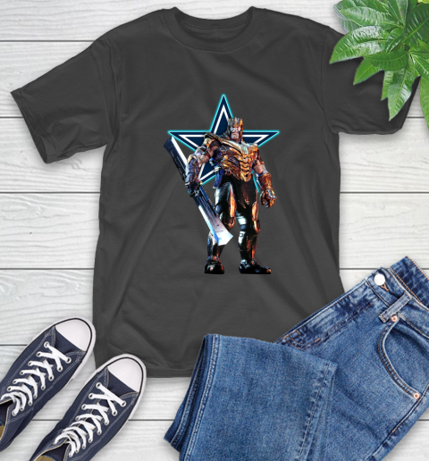 NFL Thanos Gauntlet Avengers Endgame Football Dallas Cowboys T-Shirt 2