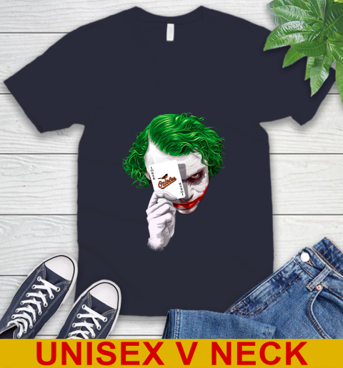 Baltimore Orioles MLB Baseball Joker Card Shirt V-Neck T-Shirt 2