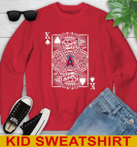 Los Angeles Angels MLB Baseball The King Of Spades Death Cards Shirt Youth Sweatshirt 7