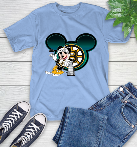 NHL Boston Bruins Stanley Cup Mickey Mouse Disney Hockey T Shirt T-Shirt 11