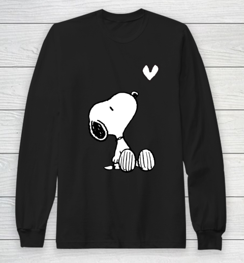 Peanuts Valentine Snoopy Heart Long Sleeve T-Shirt