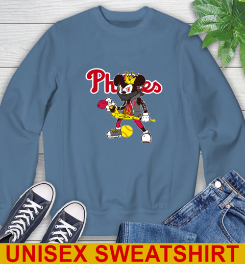 Philadelphia Phillies MLB Baseball Mickey Peace Sign Sports Sweatshirt 8
