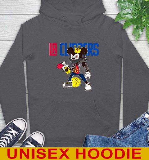 LA Clippers NBA Basketball Mickey Peace Sign Sports Hoodie - Image 8
